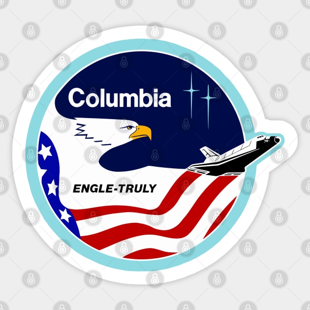 Nasa STS-2 Engle Truly Sticker by Mandra